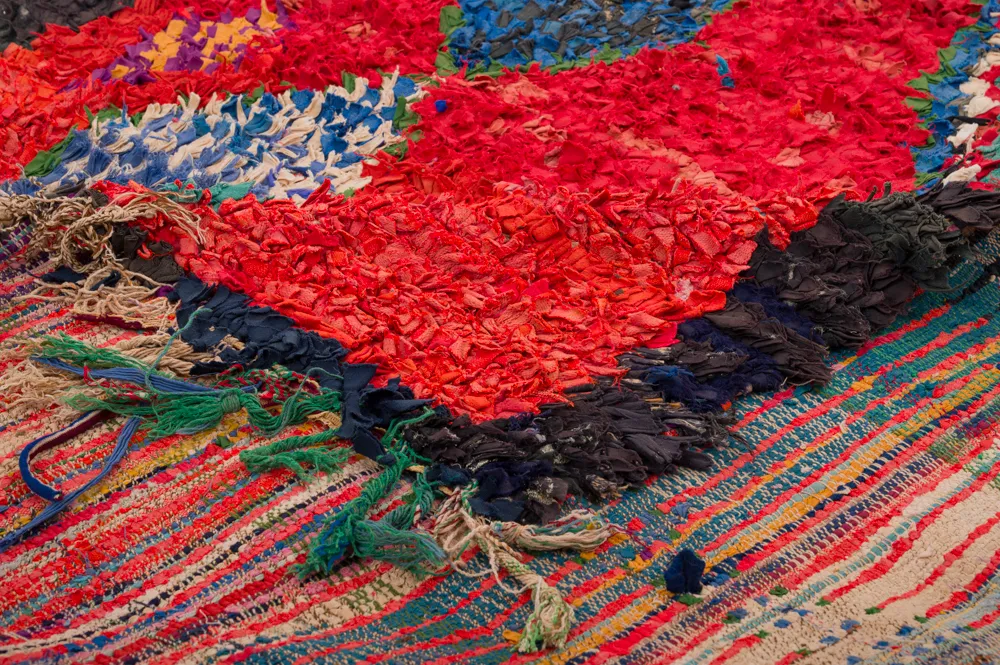 Marokkansk berber tæppe Boucherouite 290 x 150 cm