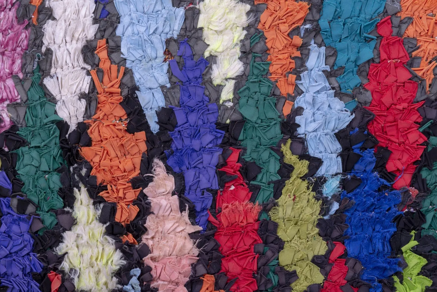 Marokkansk berber tæppe Boucherouite 230 x 115 cm
