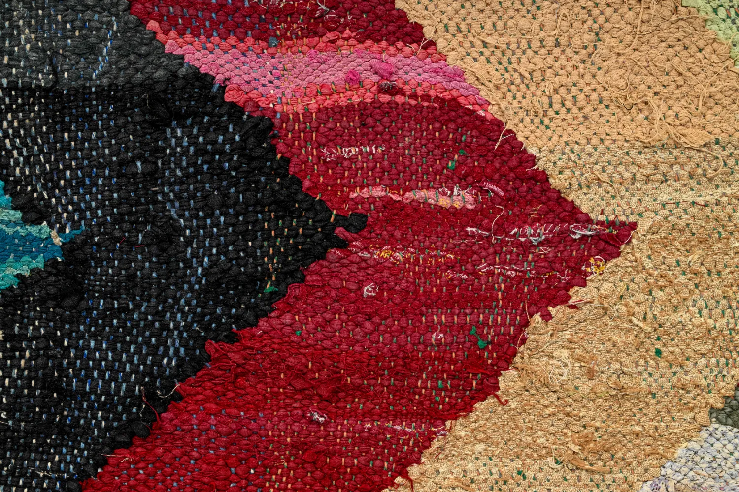 Marokkansk berber tæppe Boucherouite 150 x 300 cm