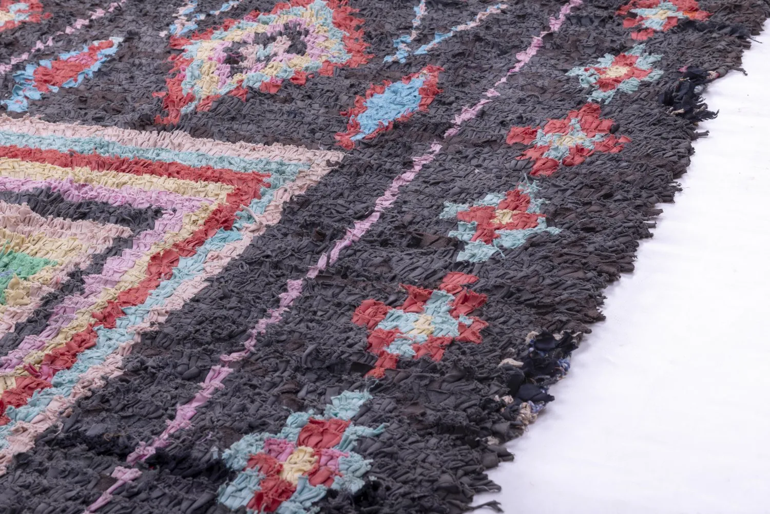 Marokkansk berber tæppe Boucherouite 240 x 120 cm