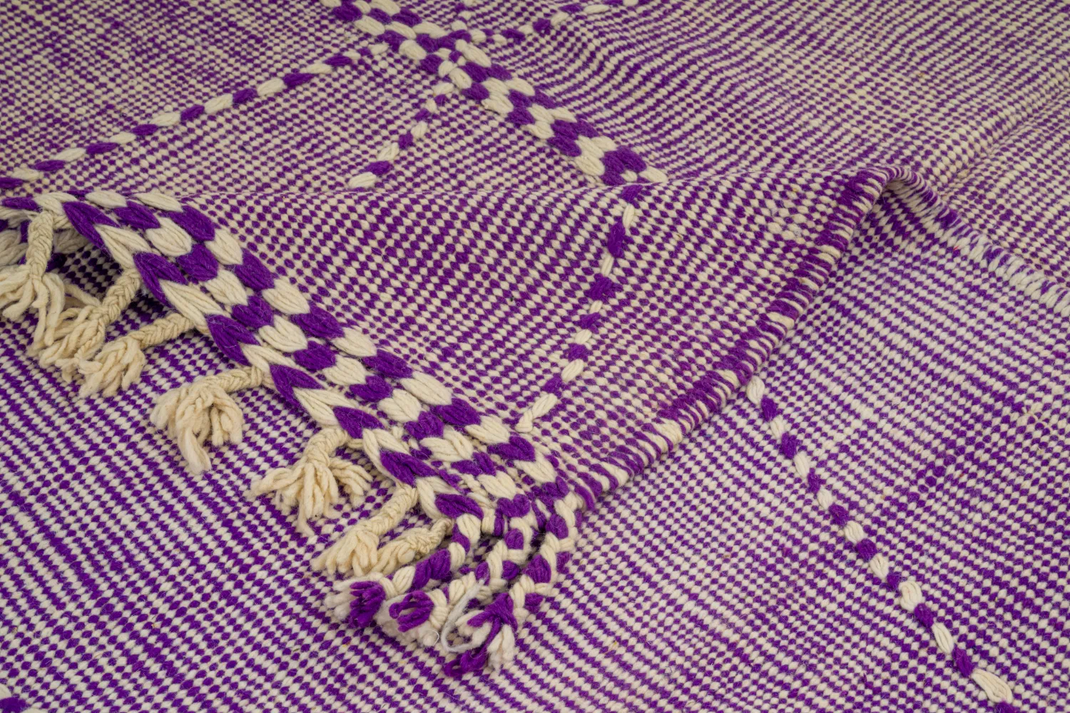 Marokkansk berber tæppe Boucherouite 170 x 260 cm