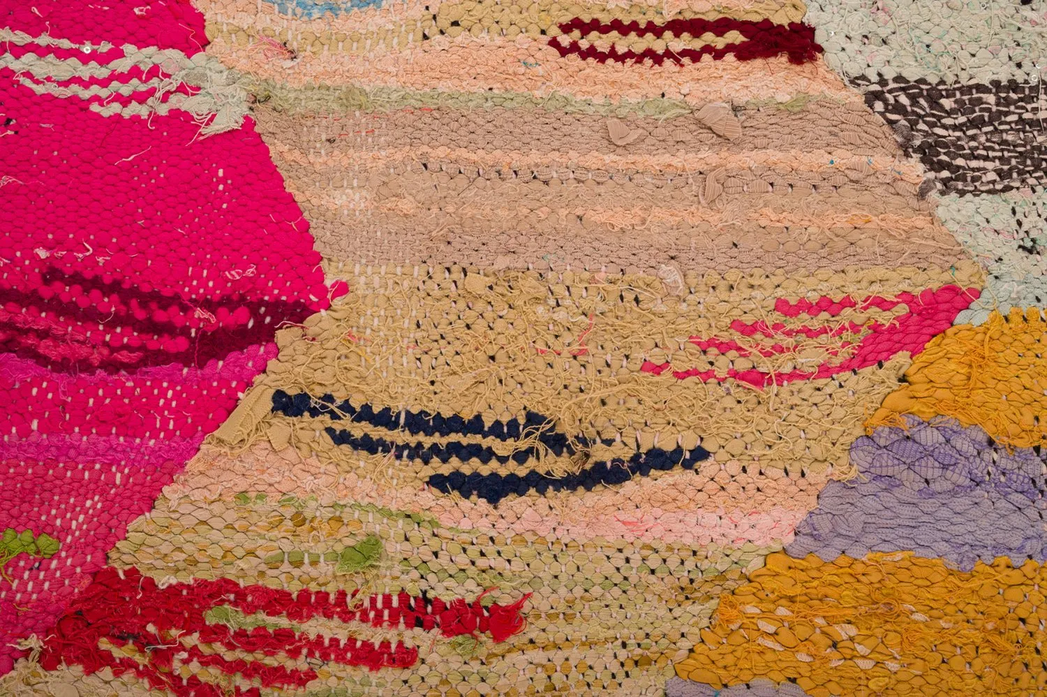 Marokkansk berber tæppe Boucherouite 140 x 250 cm