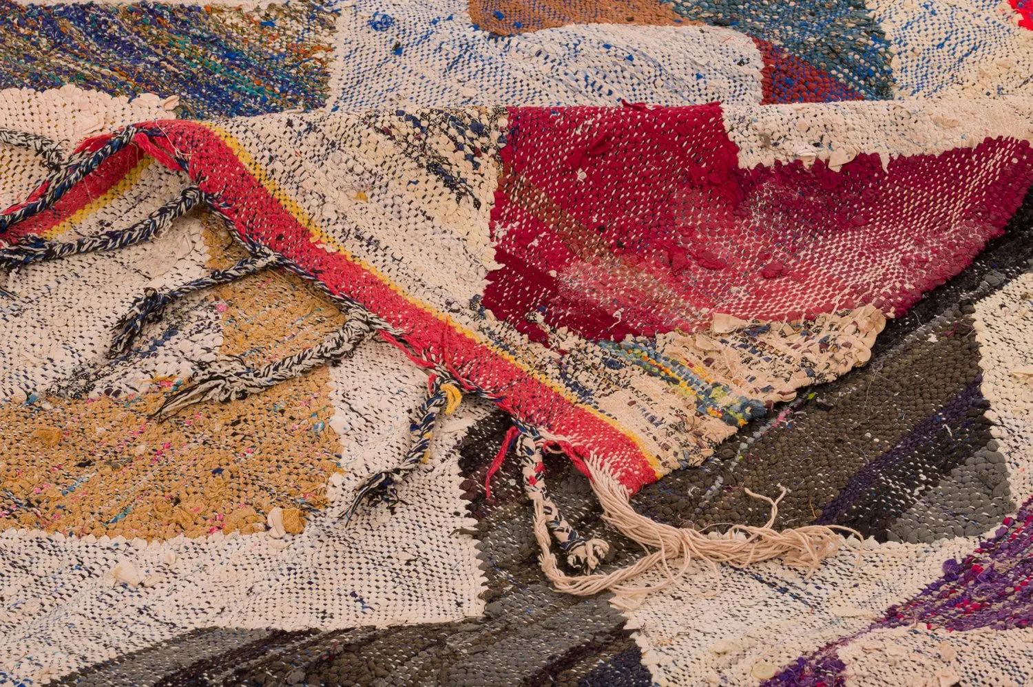 Marokkansk berber tæppe Boucherouite 150 x 285 cm