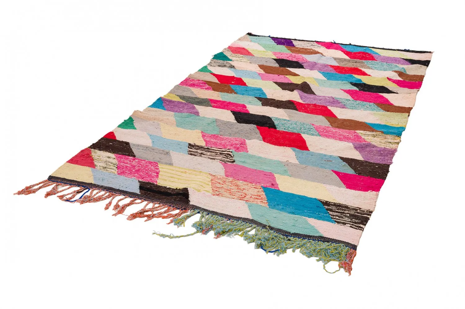 Marokkansk berber tæppe Boucherouite 155 x 280 cm