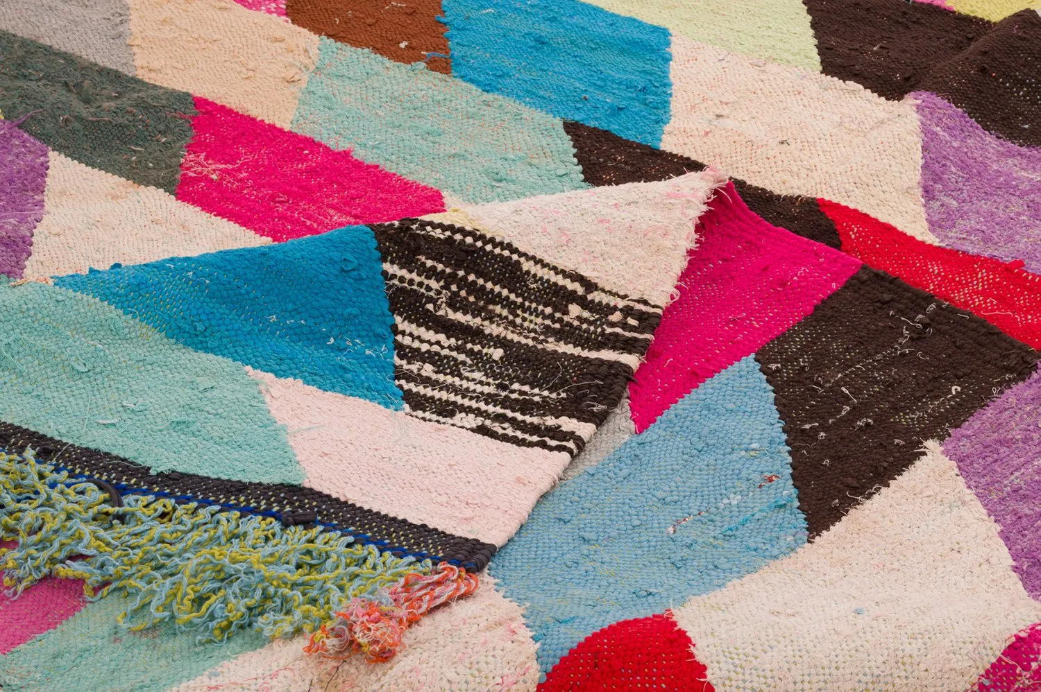 Marokkansk berber tæppe Boucherouite 155 x 280 cm