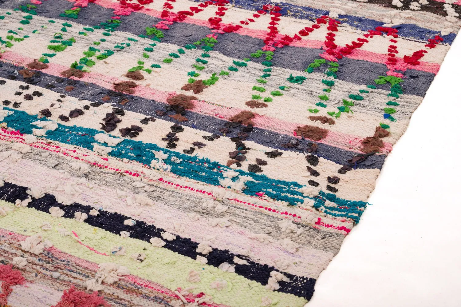 Marokkansk berber tæppe Boucherouite 150 x 280 cm