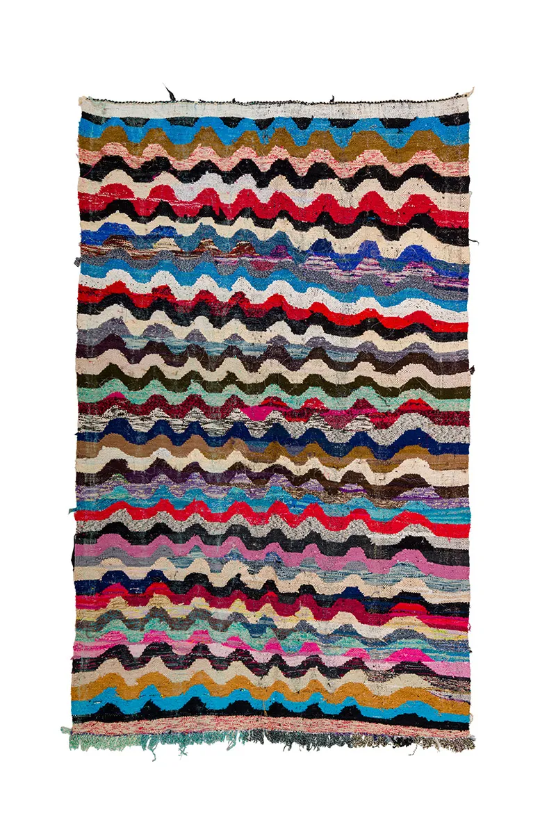 Marokkansk berber tæppe Boucherouite 170 x 270 cm