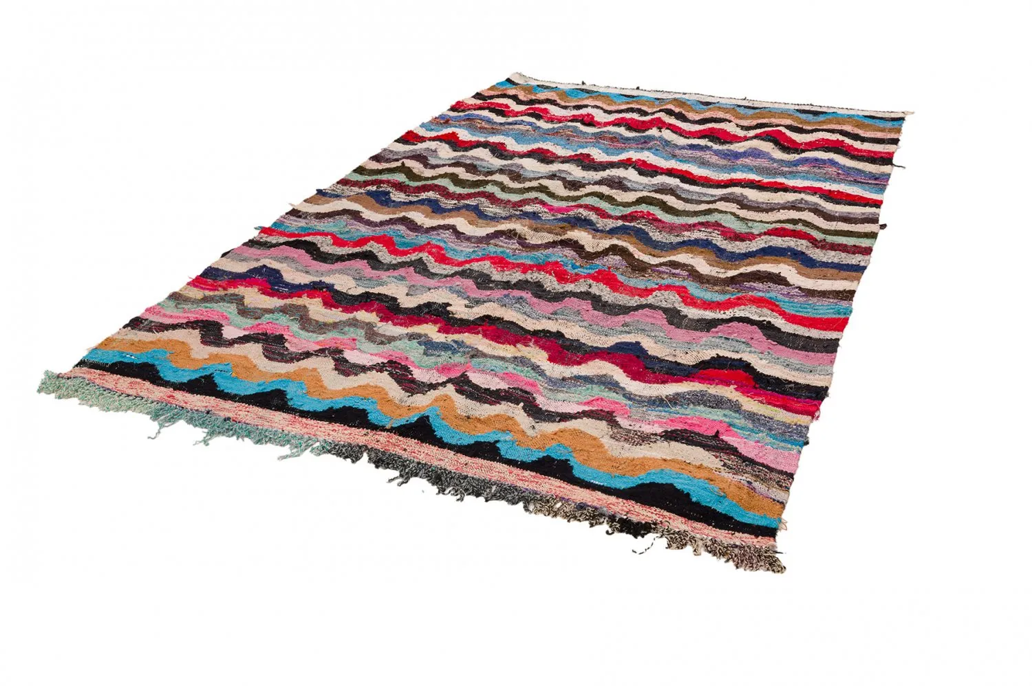 Marokkansk berber tæppe Boucherouite 170 x 270 cm