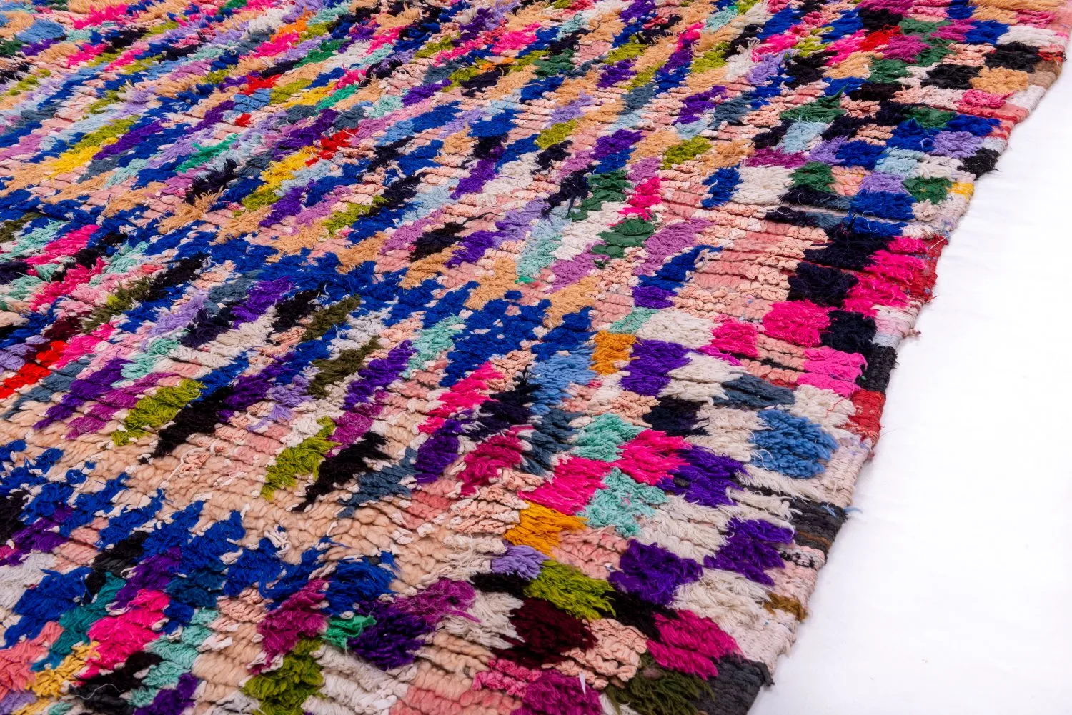 Marokkansk berber tæppe Boucherouite 265 x 145 cm