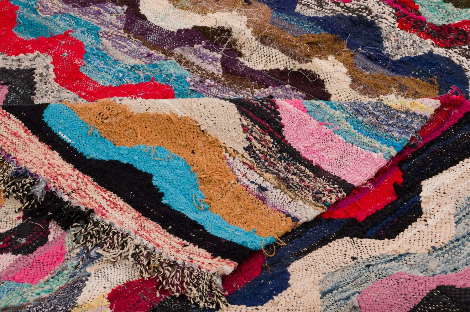 Marokkansk berber tæppe Boucherouite 170 x 270 cm