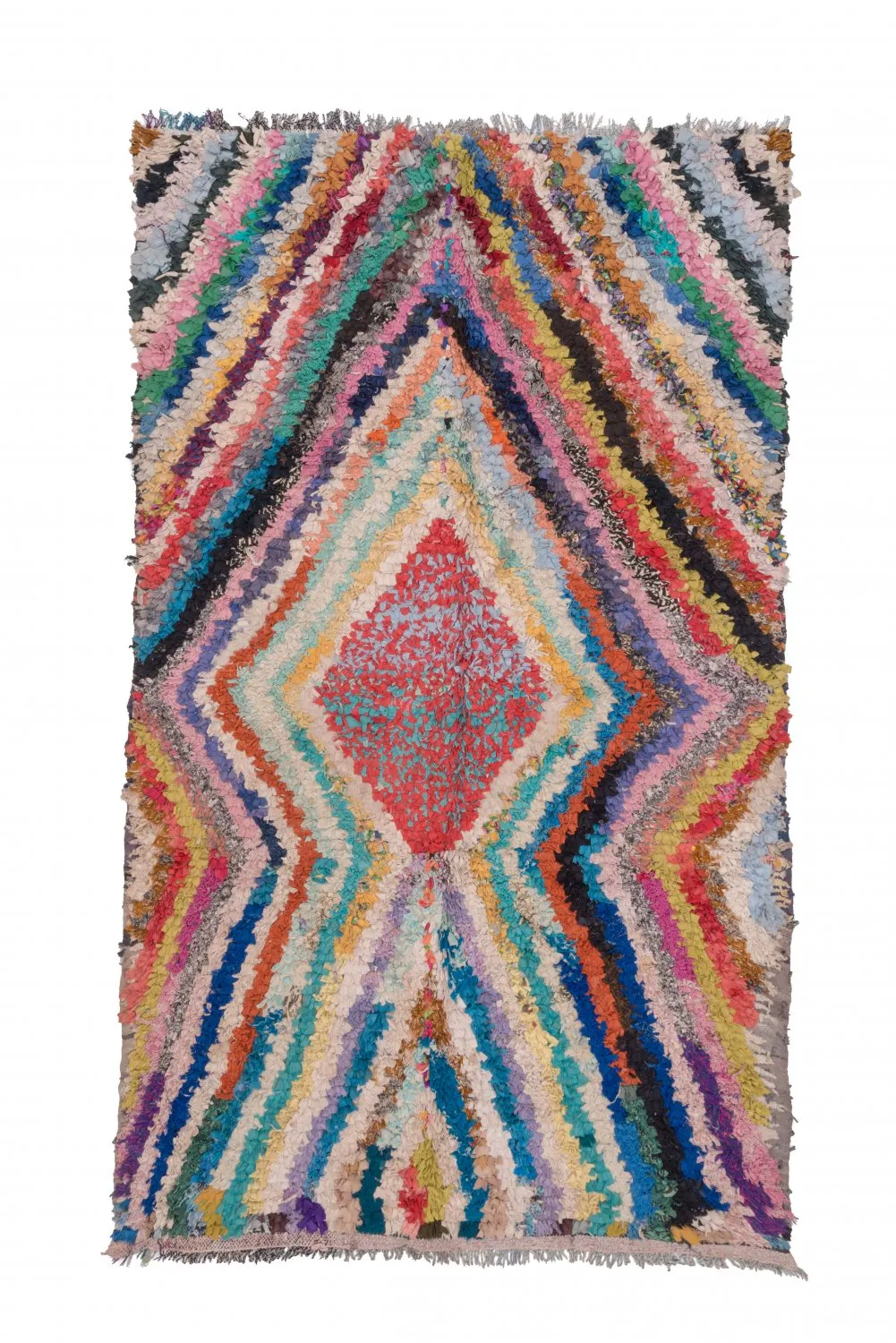 Marokkansk berber tæppe Boucherouite 255 x 150 cm