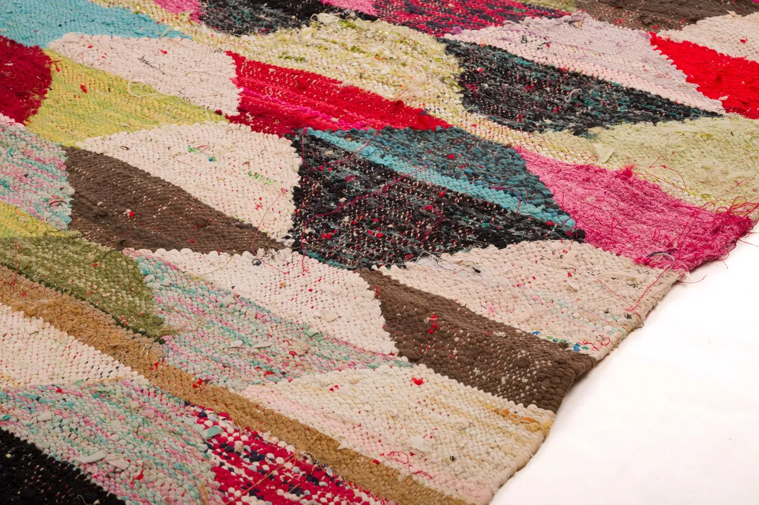 Marokkansk berber tæppe Boucherouite 155 x 290 cm