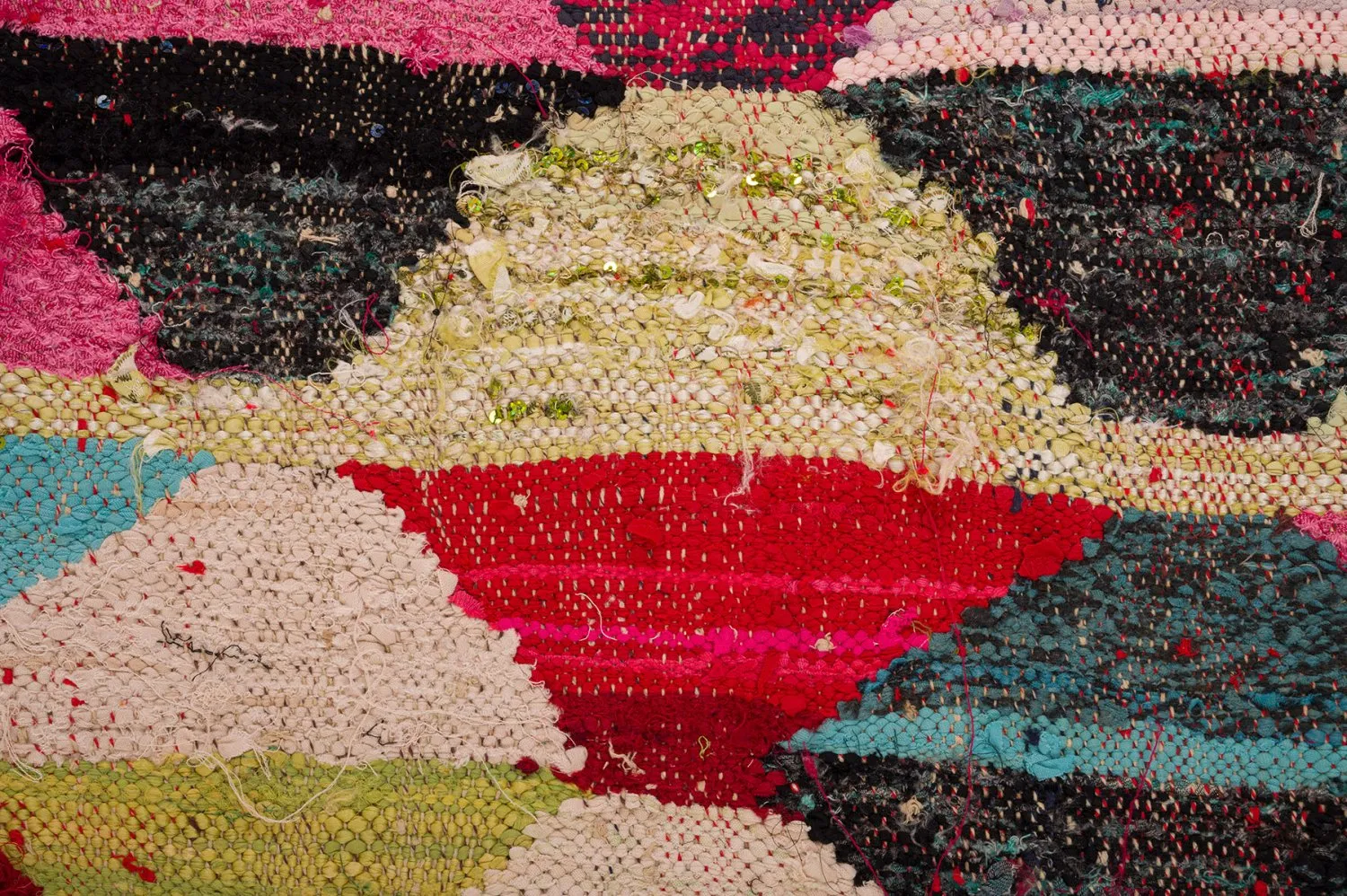 Marokkansk berber tæppe Boucherouite 155 x 290 cm