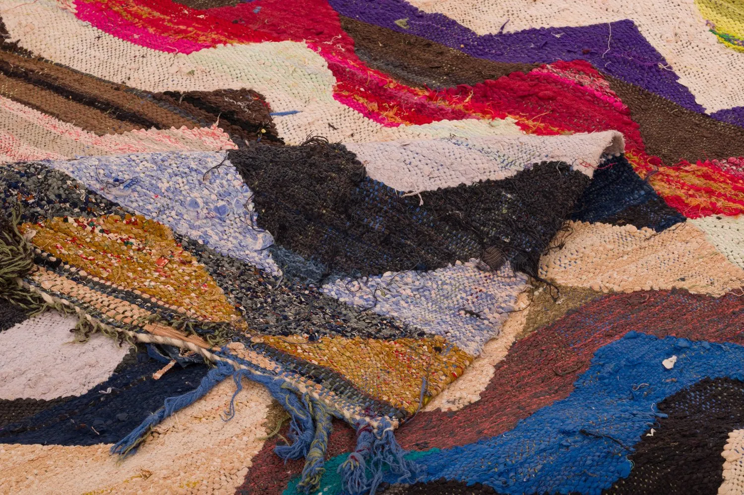 Marokkansk berber tæppe Boucherouite 140 x 295 cm