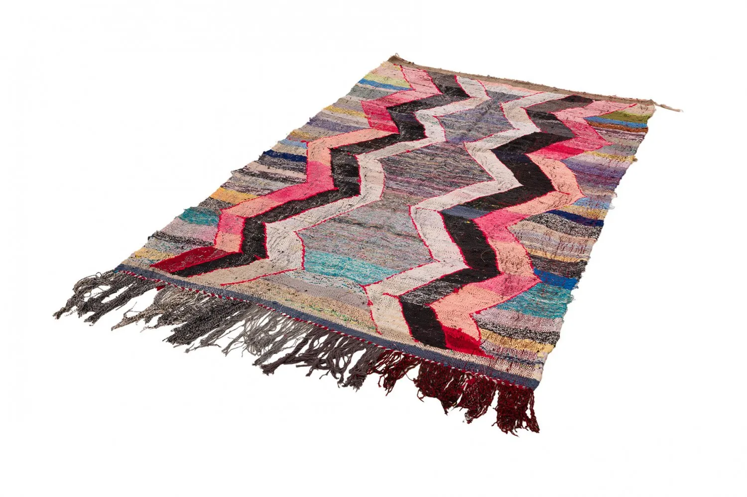 Marokkansk berber tæppe Boucherouite 150 x 260 cm