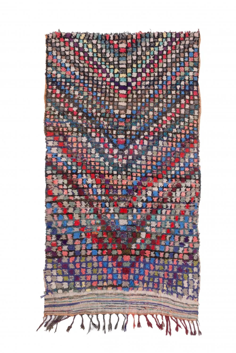 Marokkansk berber tæppe Boucherouite 230 x 125 cm