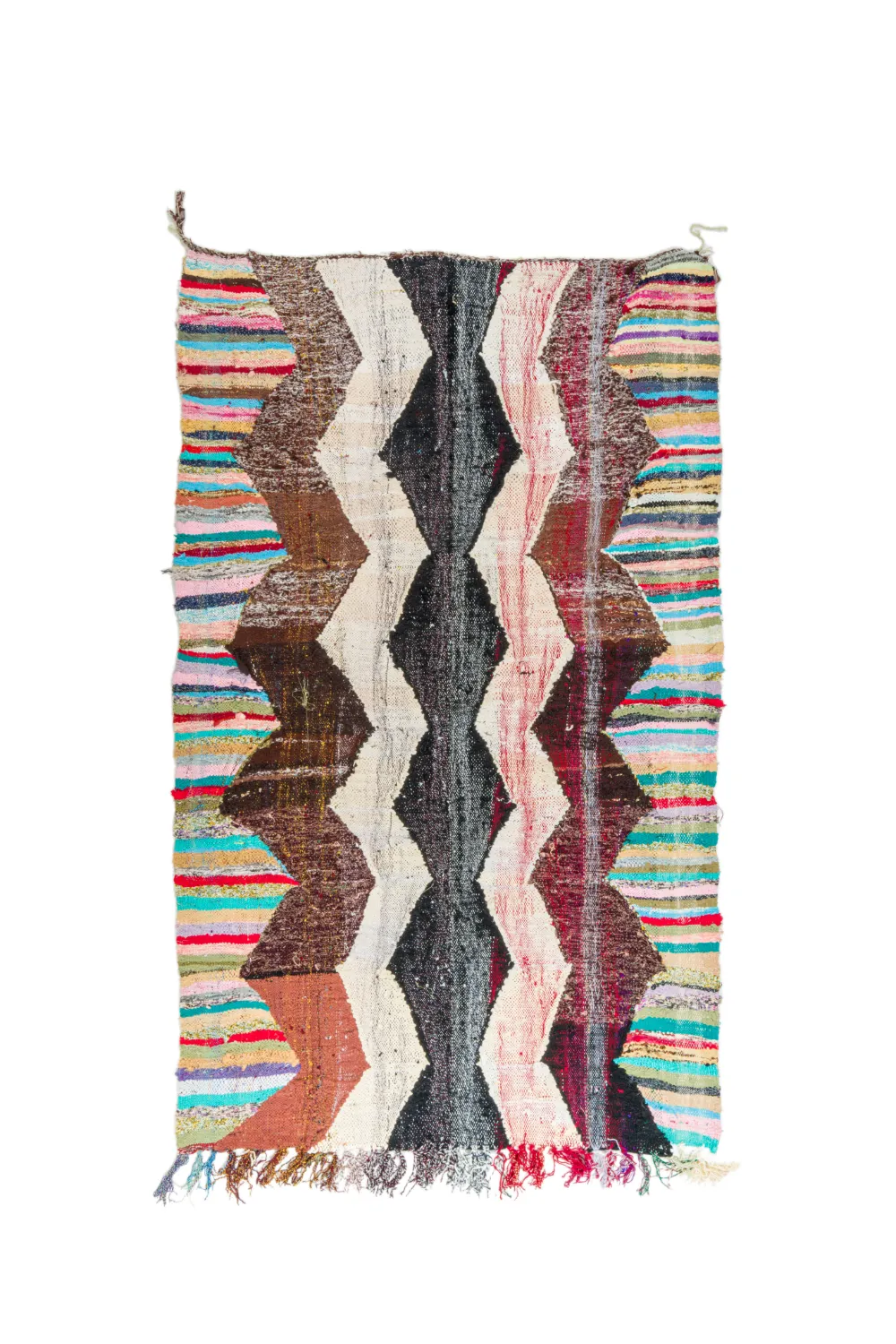 Marokkansk berber tæppe Boucherouite 140 x 230 cm