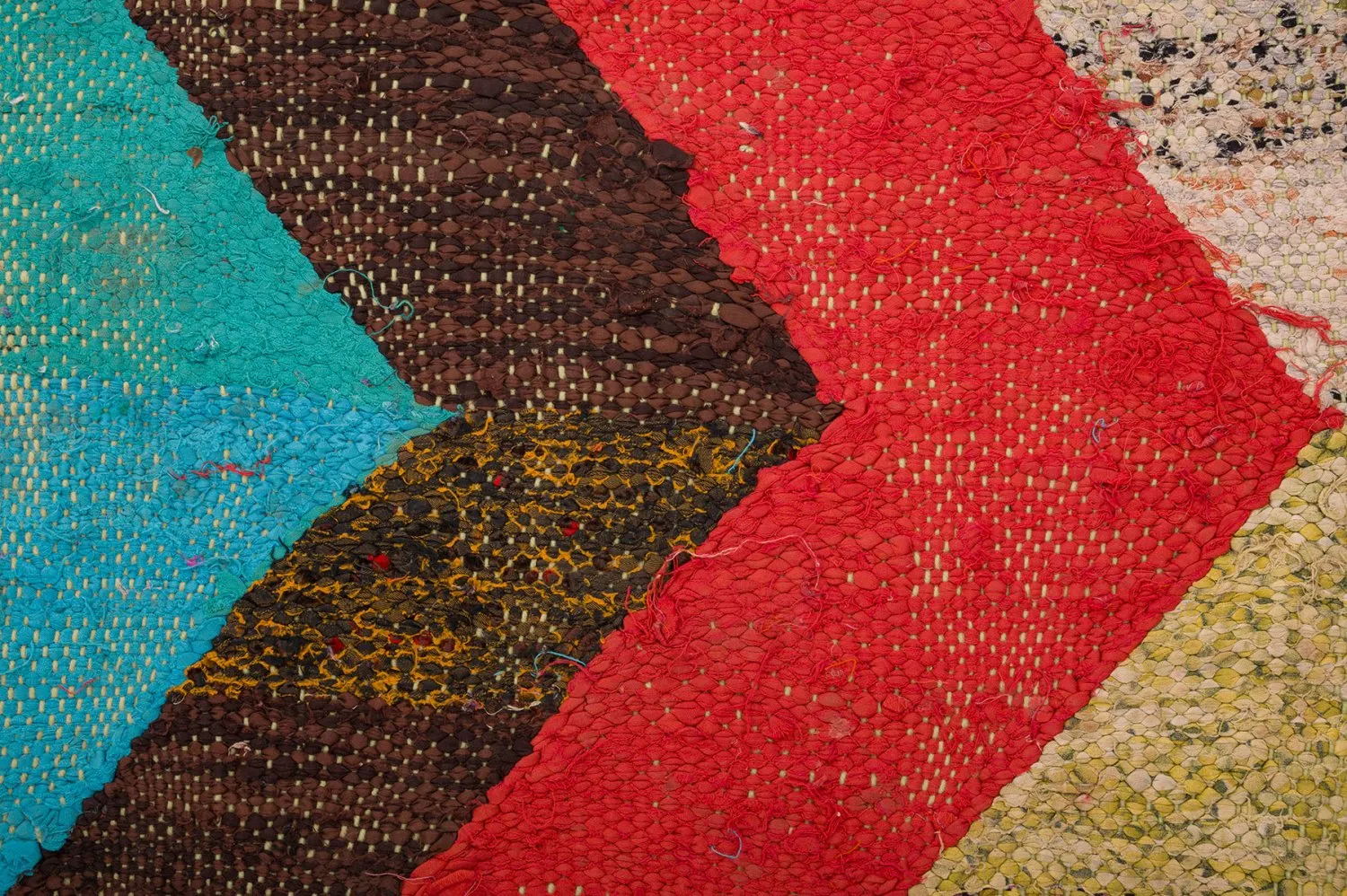 Marokkansk berber tæppe Boucherouite 135 x 265 cm