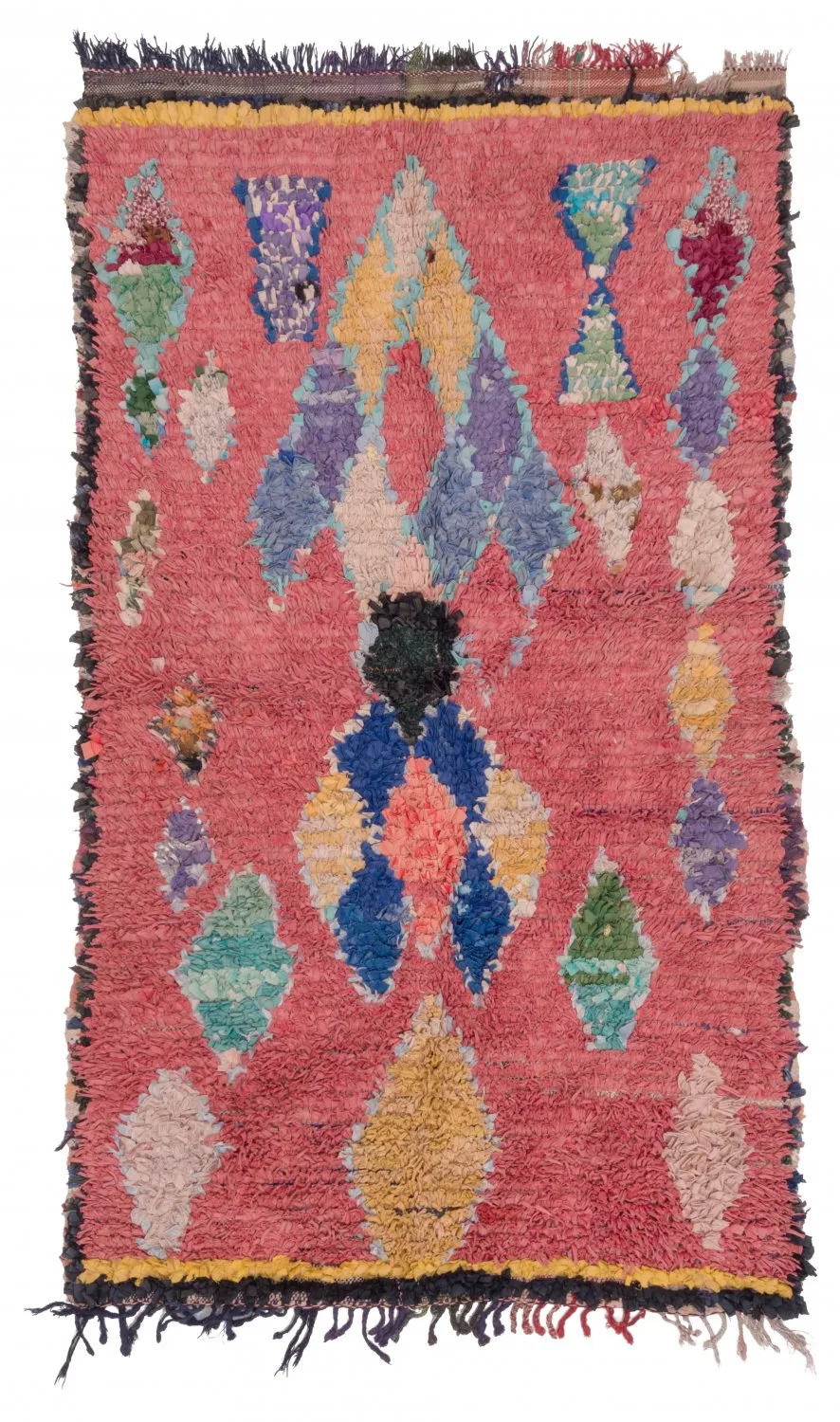Marokkansk berber tæppe Boucherouite 325 x 130 cm