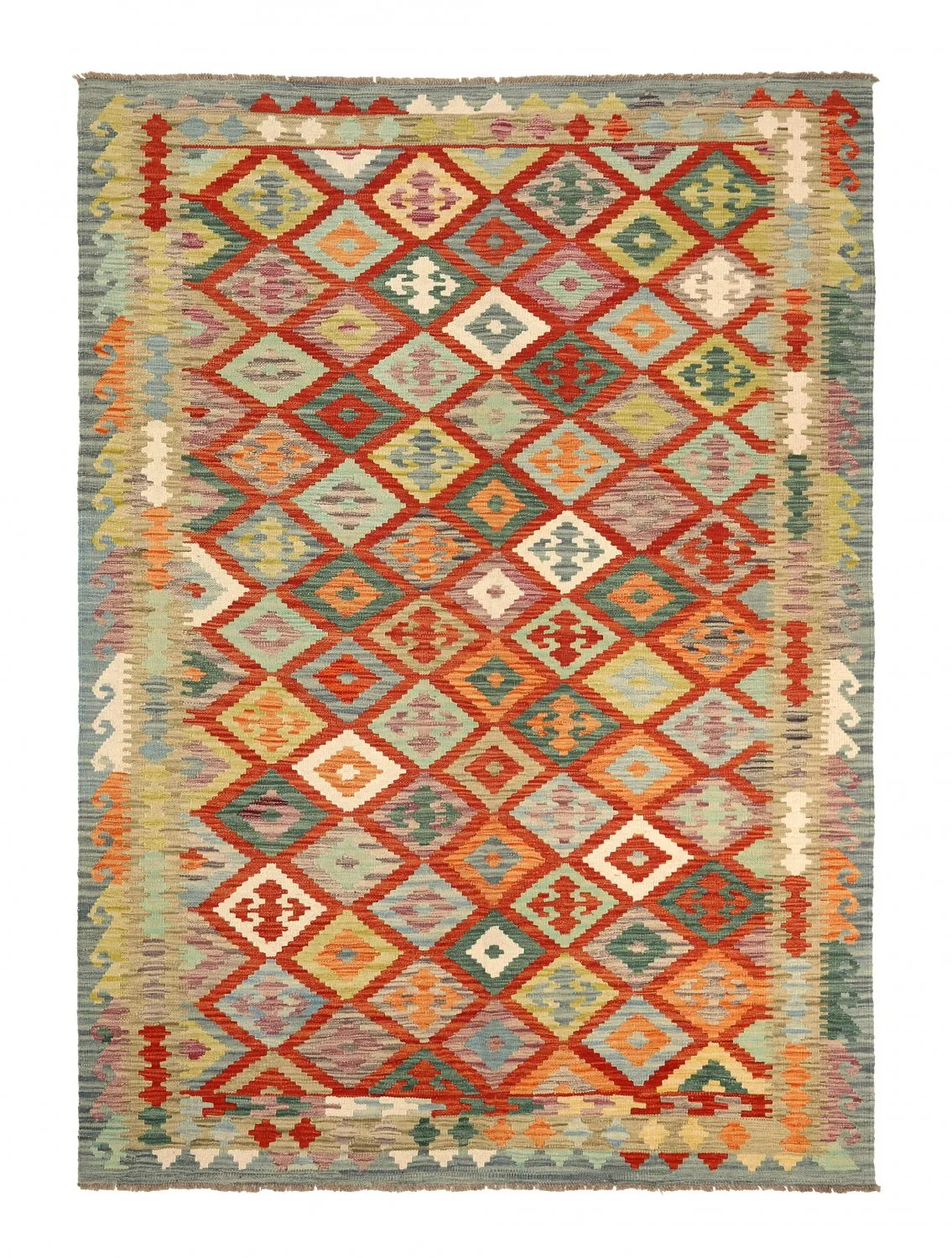 Orientalsk kelimtæppe 243 x 172 cm