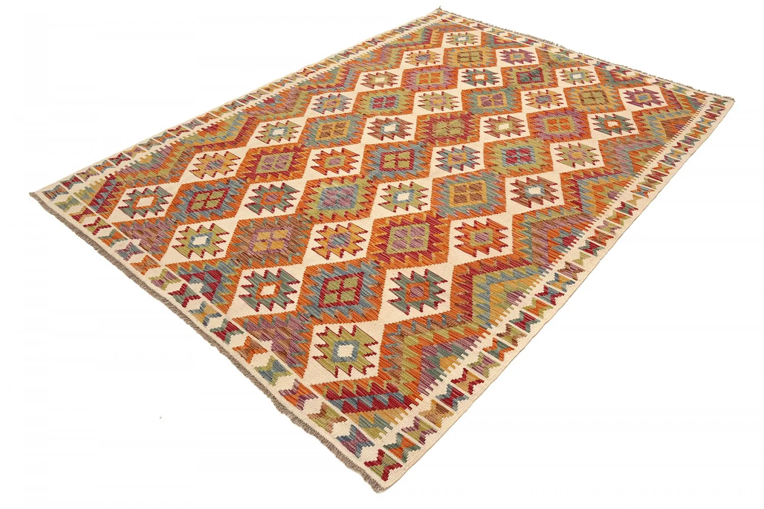Orientalsk kelimtæppe 252 x 177 cm