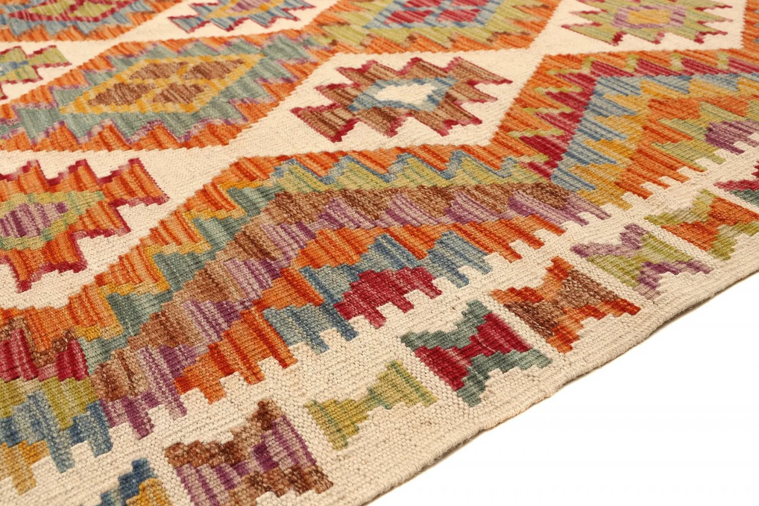 Orientalsk kelimtæppe 252 x 177 cm