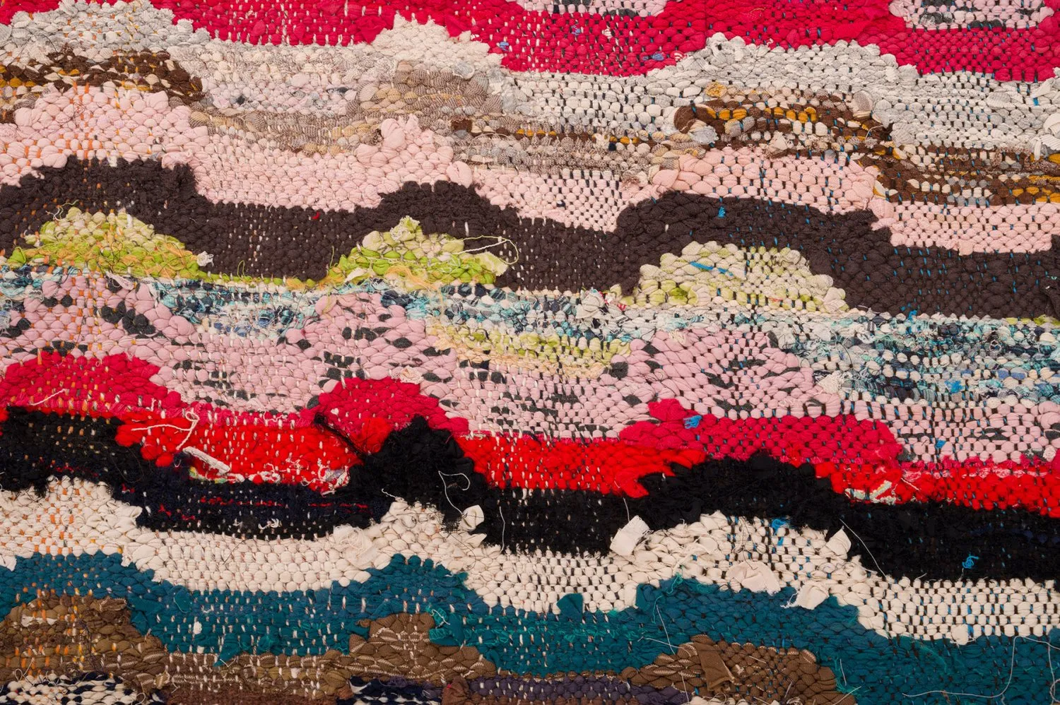 Marokkansk berber tæppe Boucherouite 150 x 305 cm