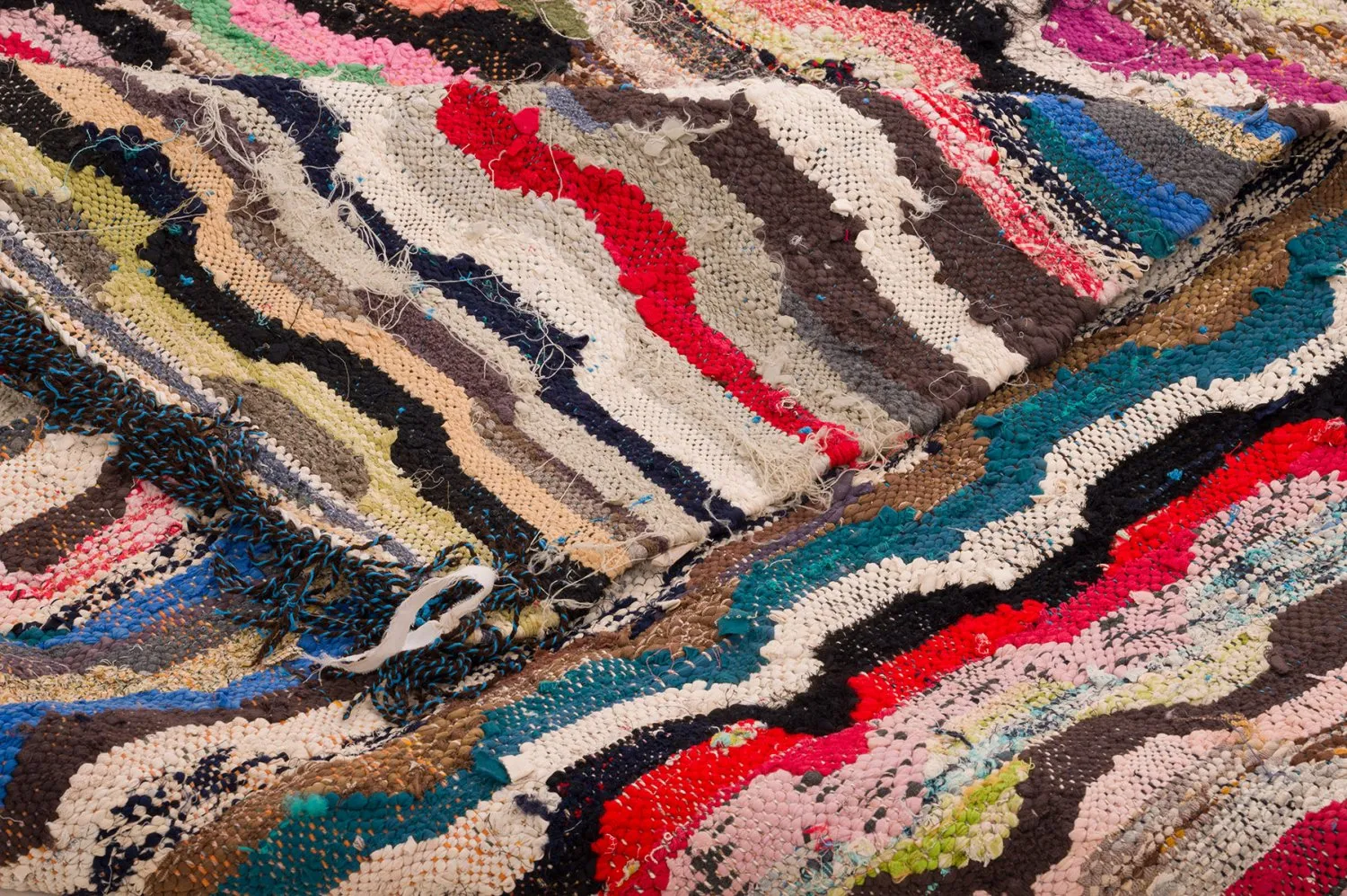 Marokkansk berber tæppe Boucherouite 150 x 305 cm