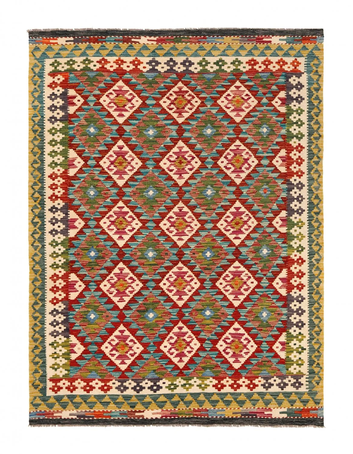 Orientalsk kelimtæppe 201 x 151 cm