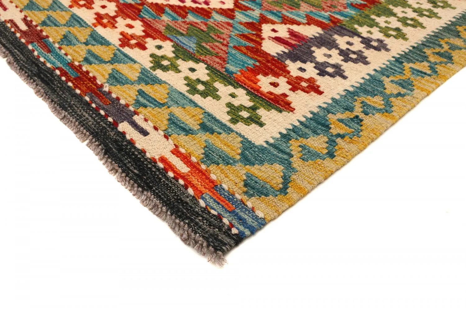 Orientalsk kelimtæppe 201 x 151 cm