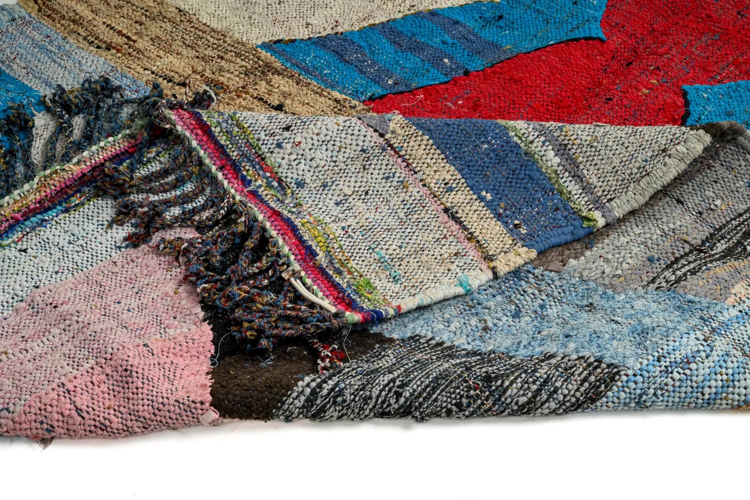 Marokkansk berber tæppe Boucherouite 140 x 255 cm