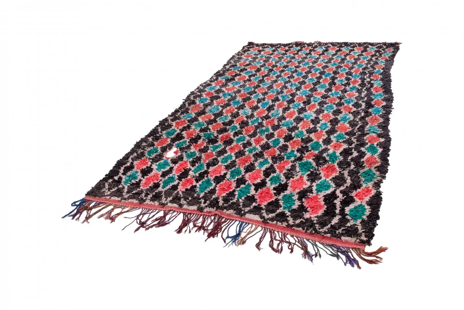 Marokkansk berber tæppe Boucherouite 395 x 180 cm