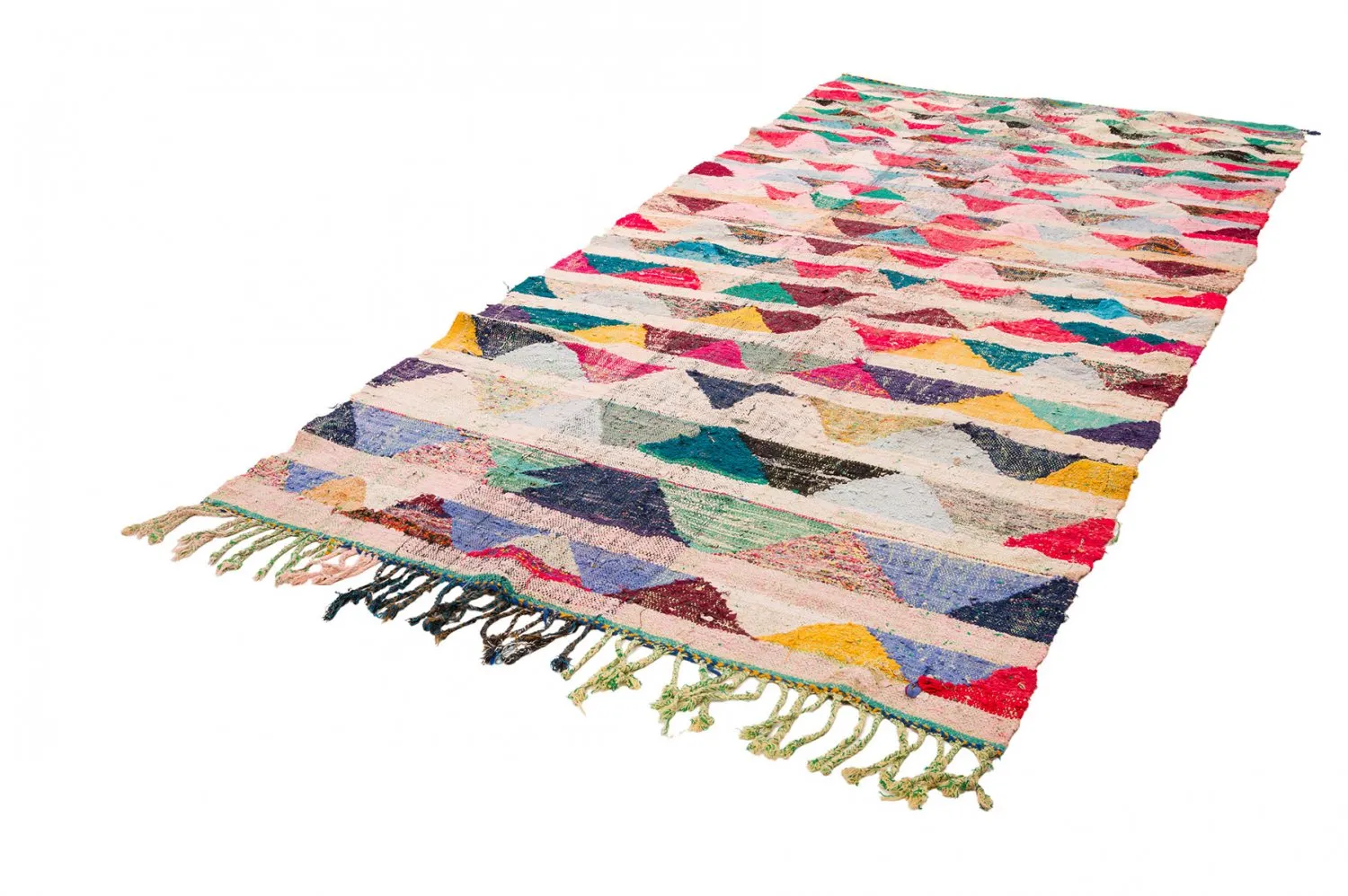 Marokkansk berber tæppe Boucherouite 145 x 330 cm