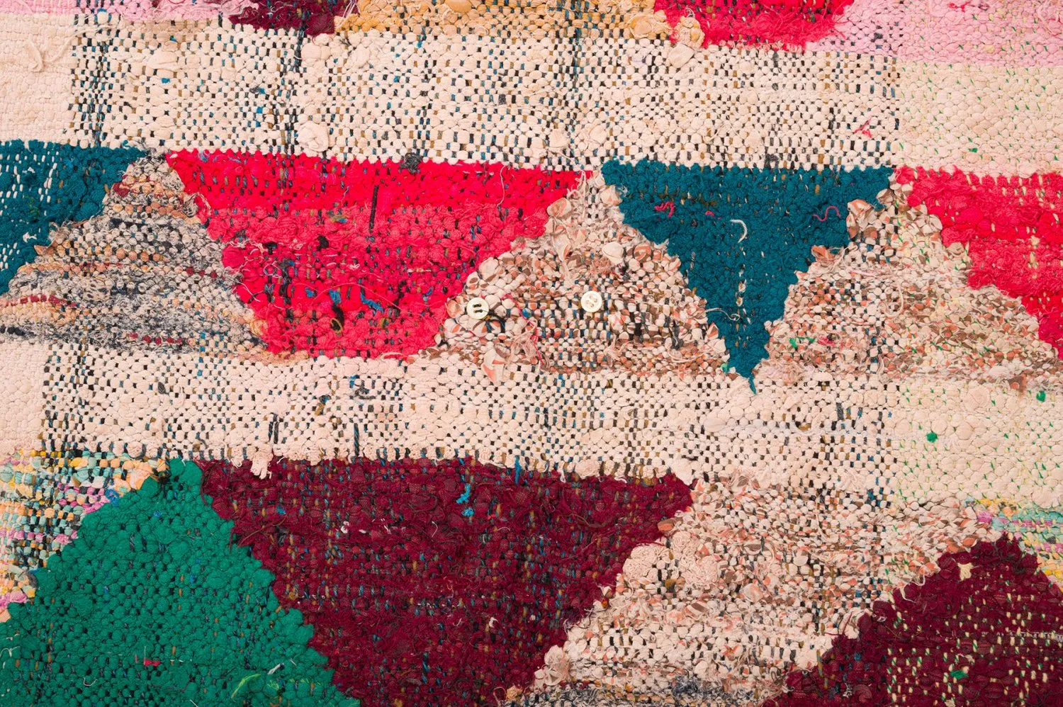 Marokkansk berber tæppe Boucherouite 145 x 330 cm