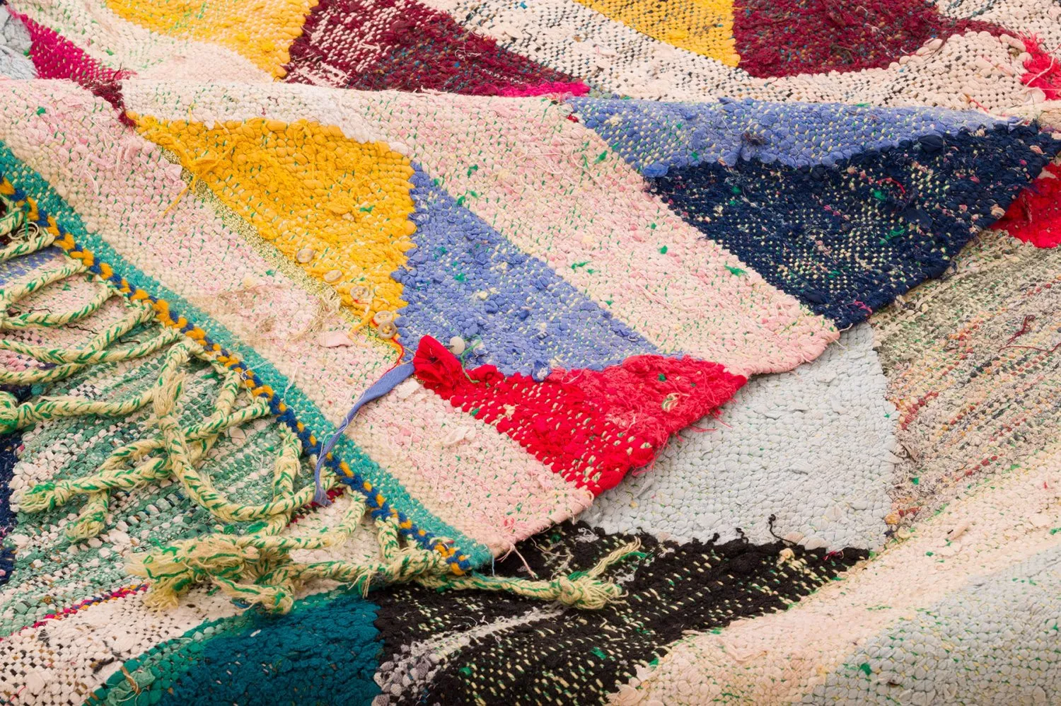 Marokkansk berber tæppe Boucherouite 145 x 330 cm