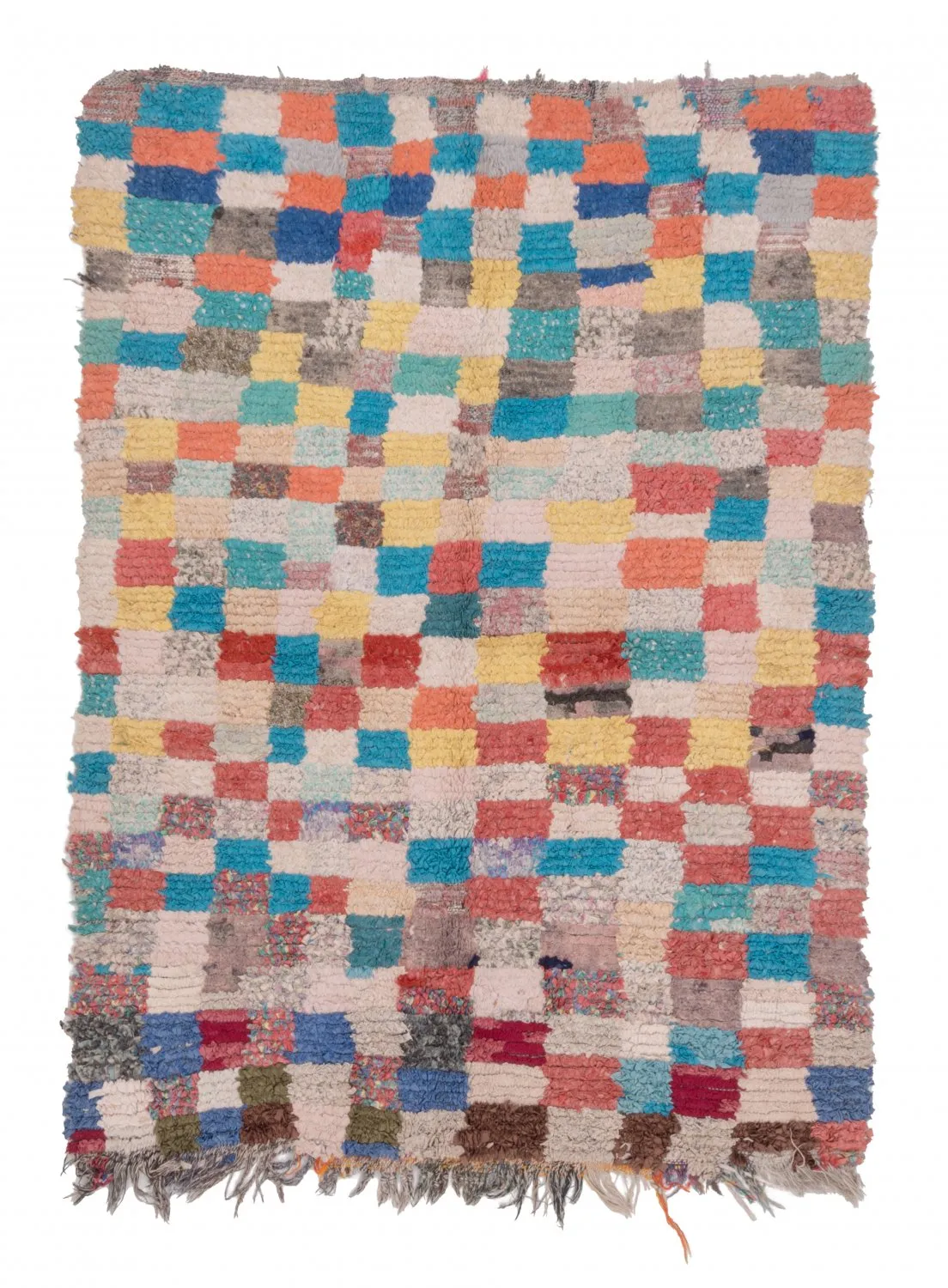 Marokkansk berber tæppe Boucherouite 170 x 120 cm