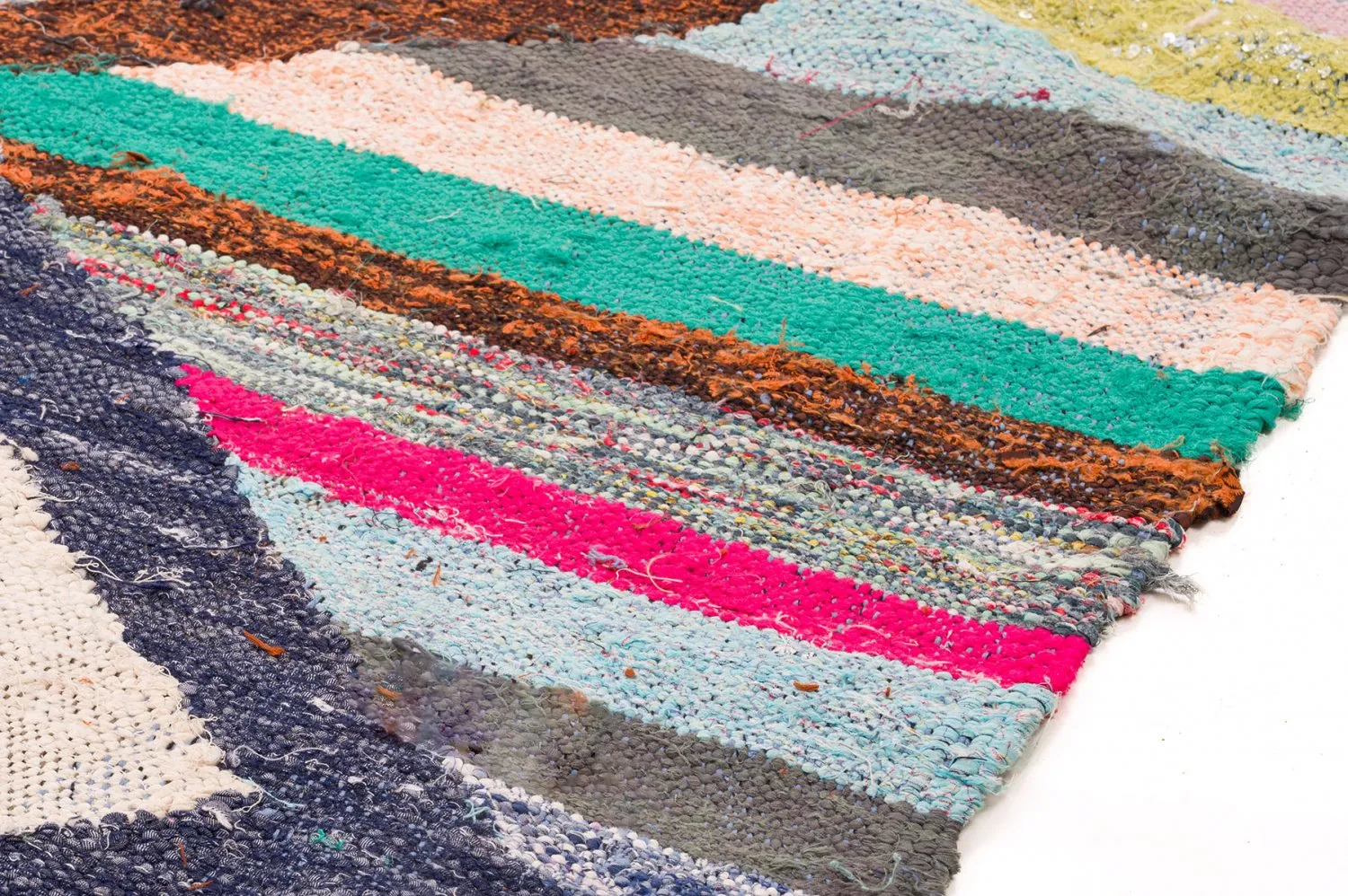 Marokkansk berber tæppe Boucherouite 130 x 250 cm