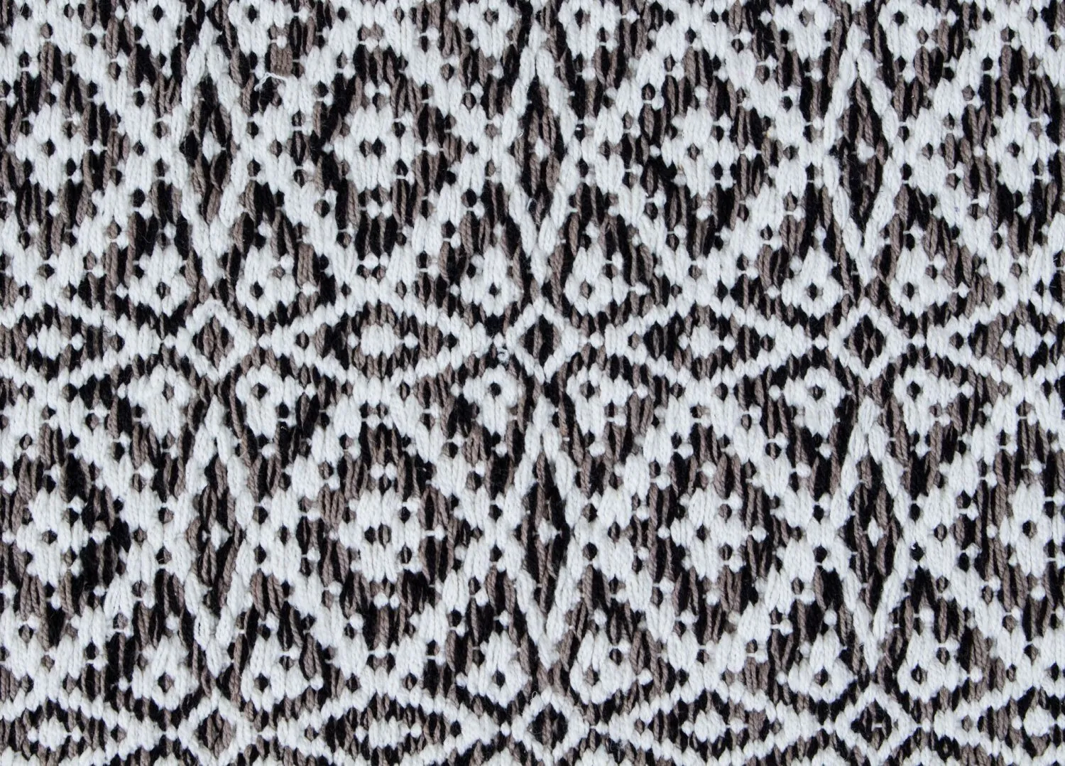 Kludetæppe - Koster (sort)