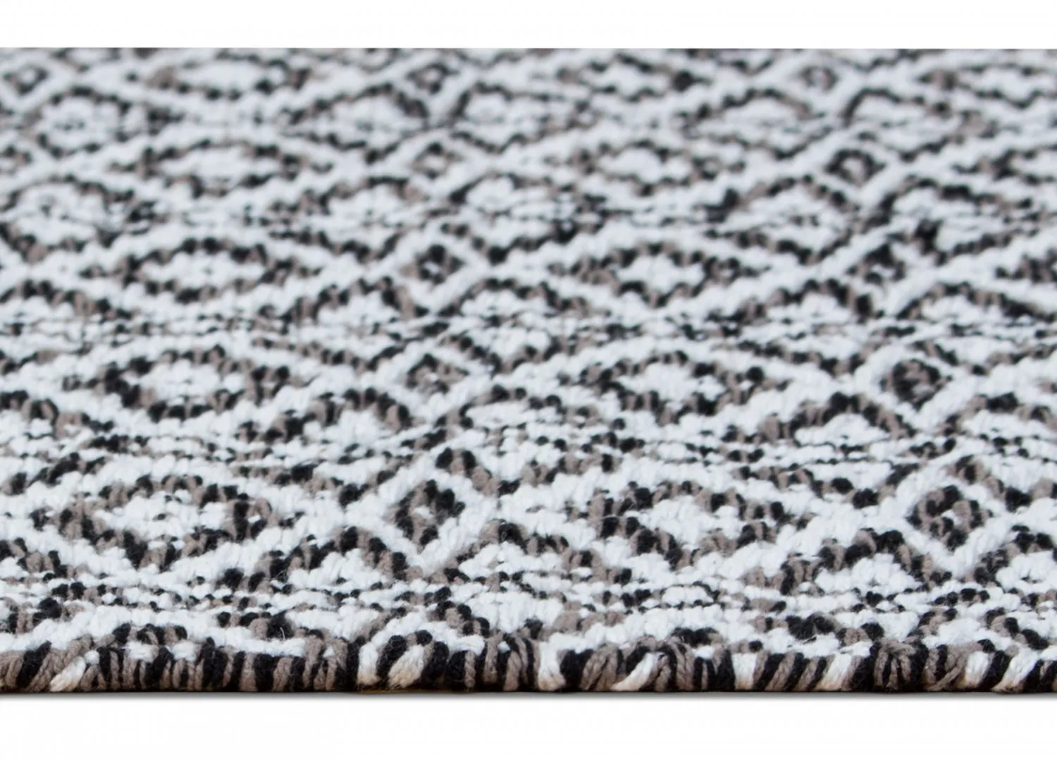 Kludetæppe - Koster (sort)