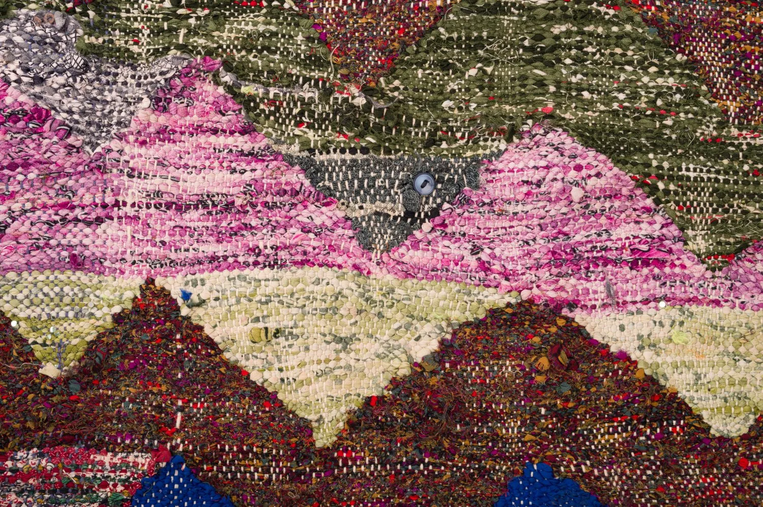 Marokkansk berber tæppe Boucherouite 125 x 245 cm