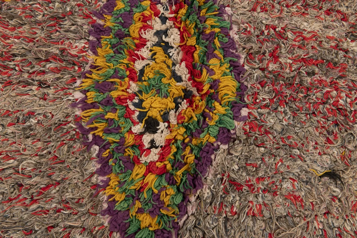 Marokkansk berber tæppe Boucherouite 230 x 80 cm