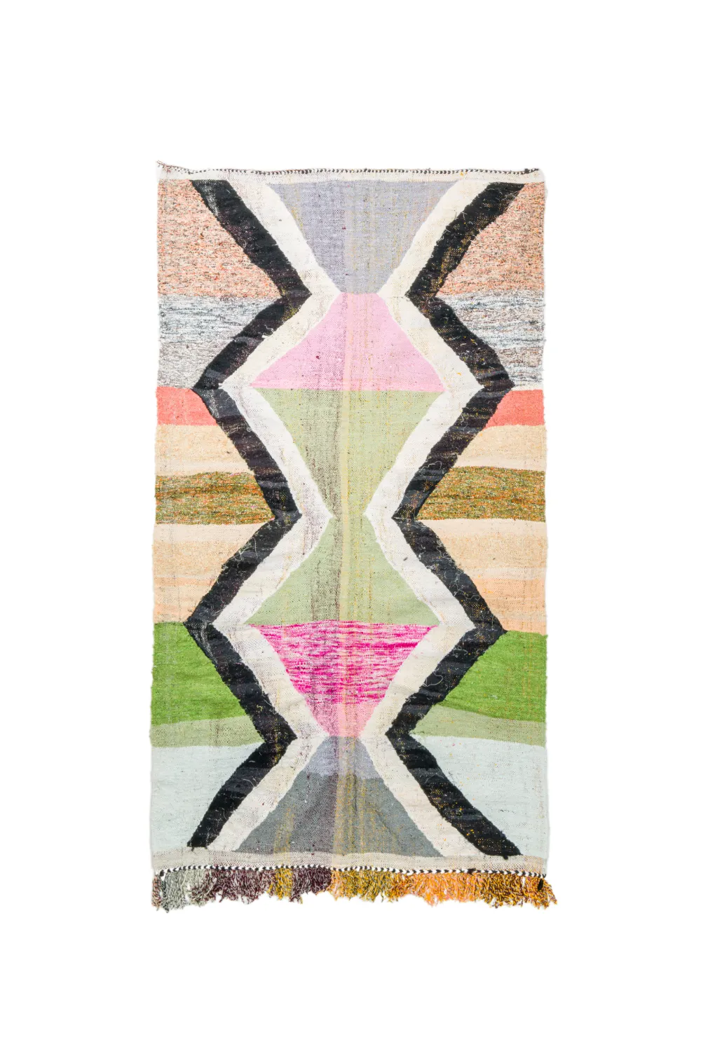 Marokkansk berber tæppe Boucherouite 145 x 255 cm