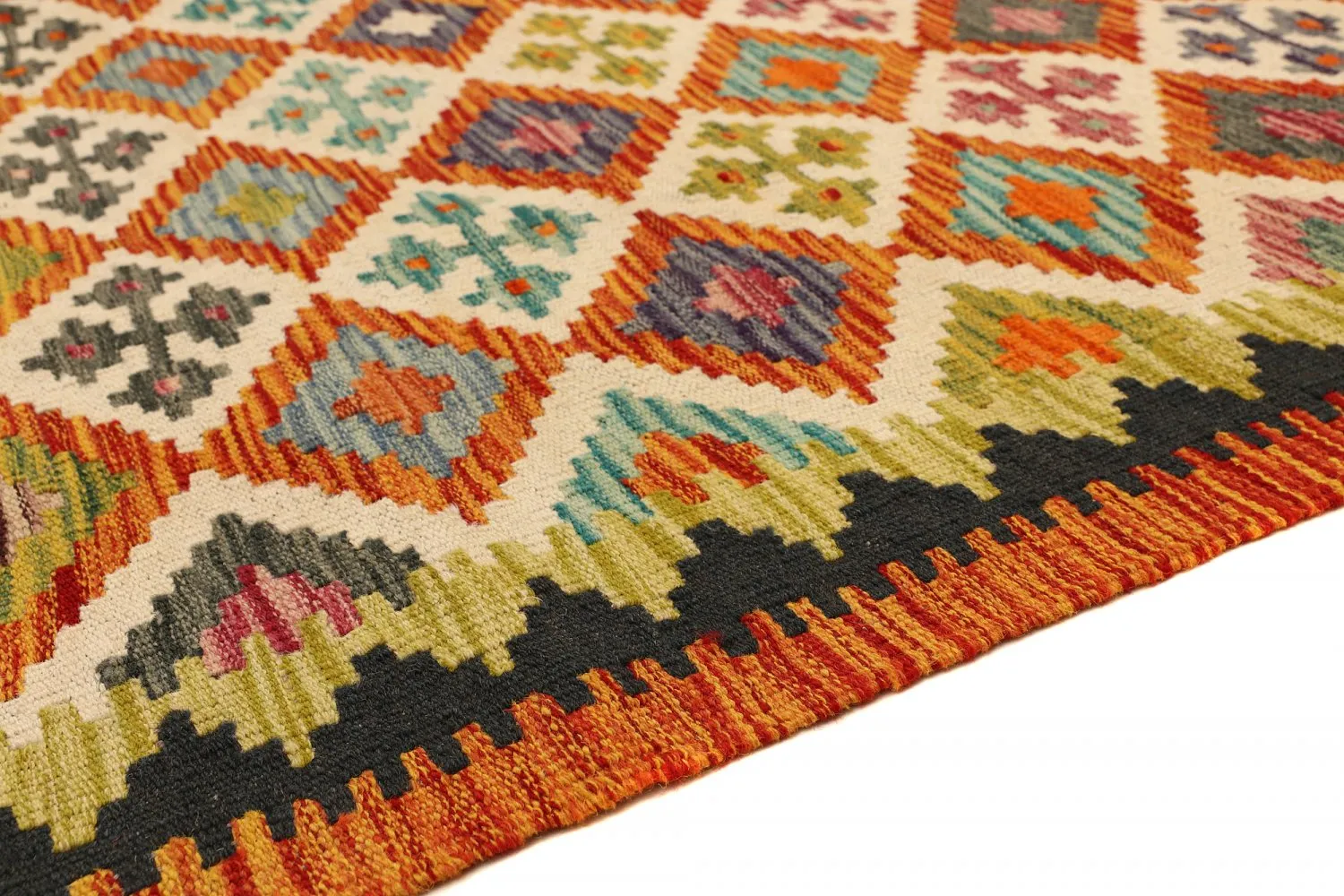Orientalsk kelimtæppe 229 x 175 cm