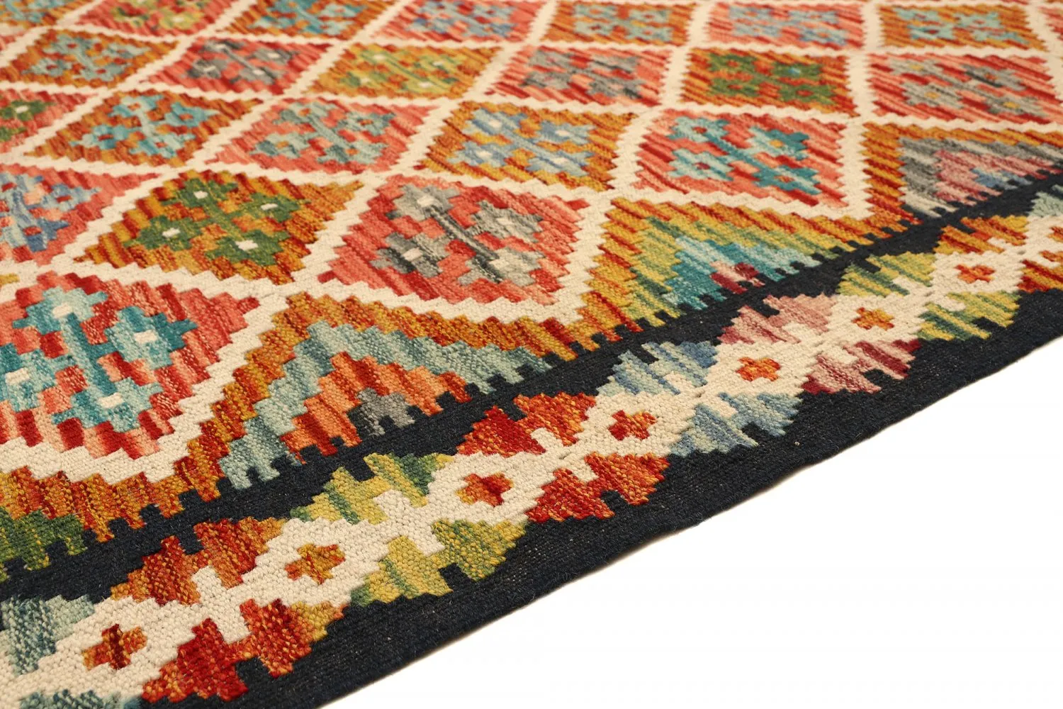Orientalsk kelimtæppe 246 x 181 cm
