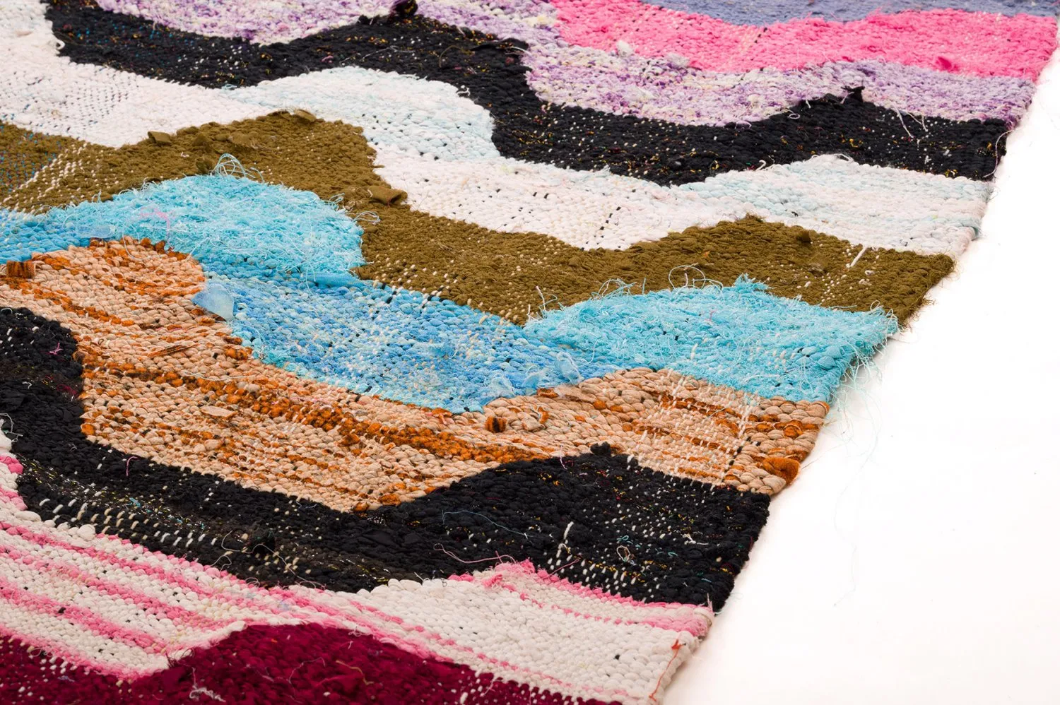 Marokkansk berber tæppe Boucherouite 140 x 265 cm