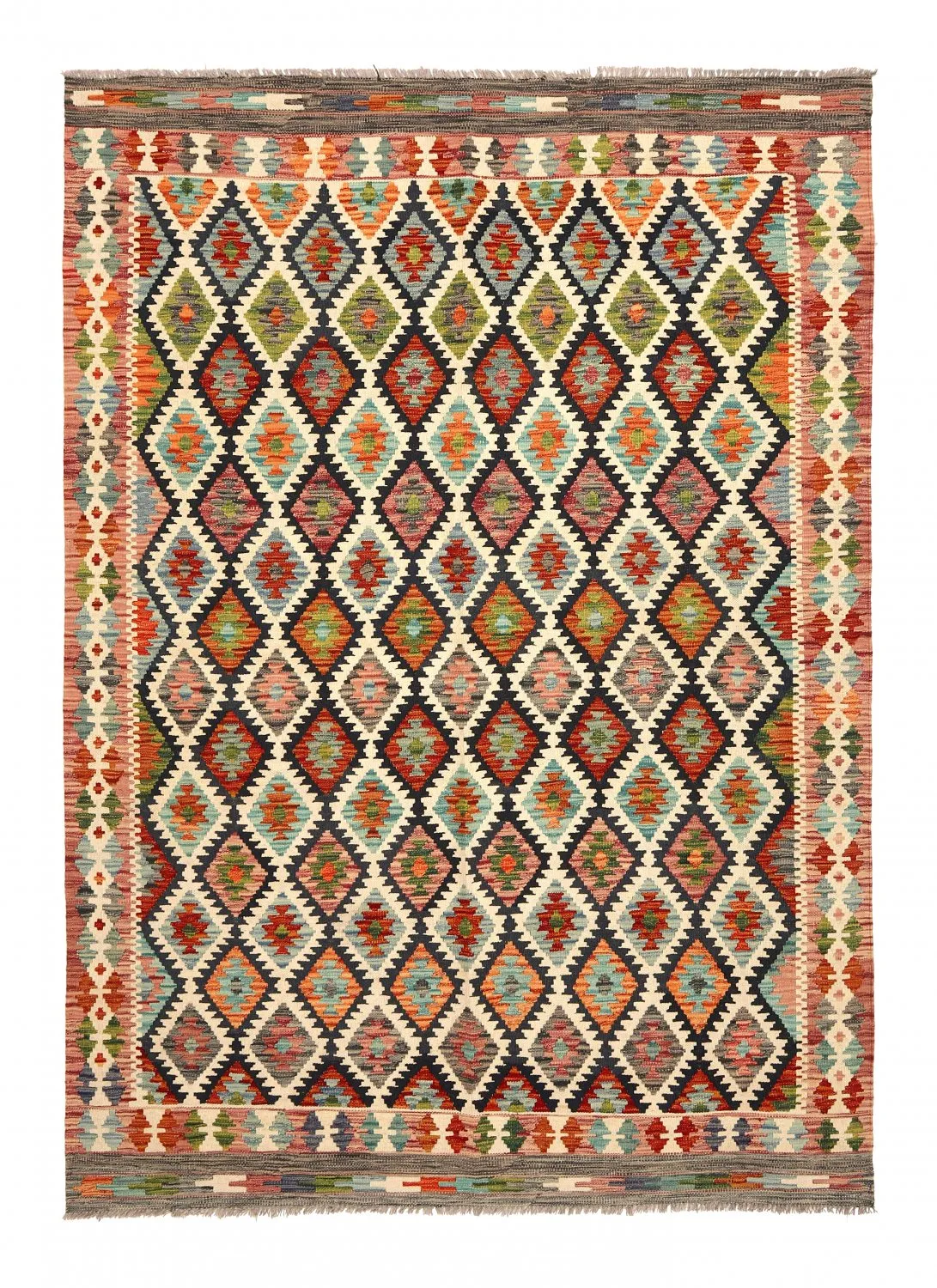 Orientalsk kelimtæppe 236 x 175 cm