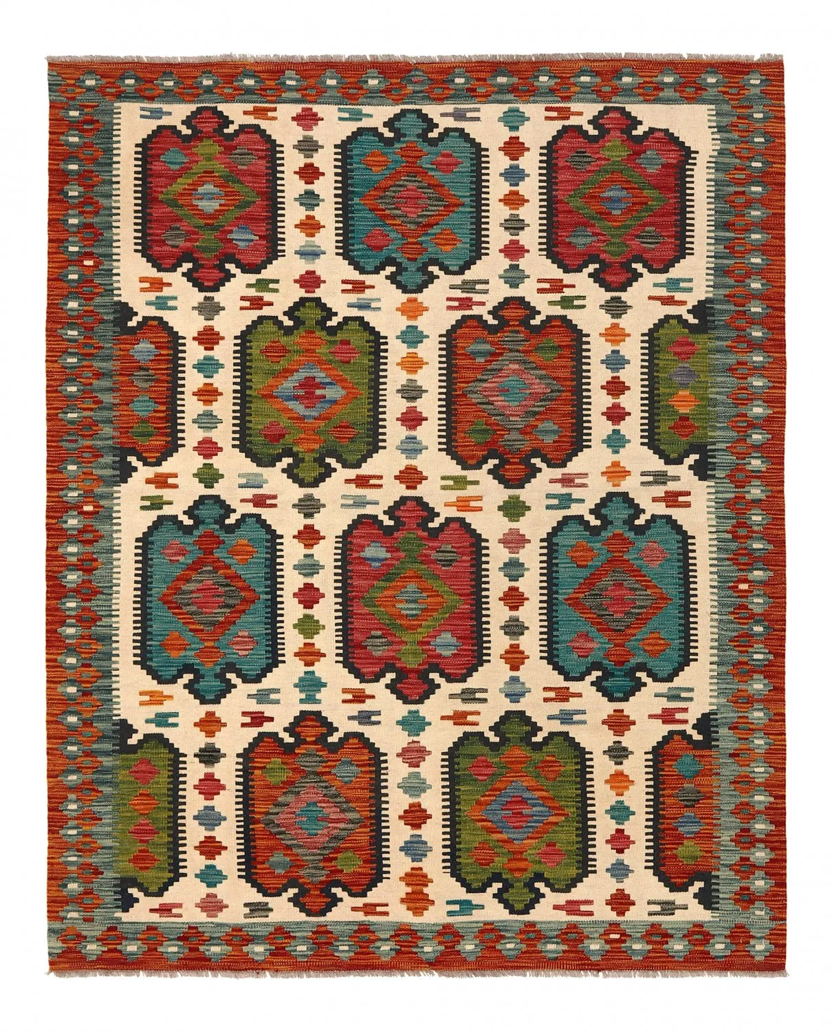 Orientalsk kelimtæppe 191 x 155 cm