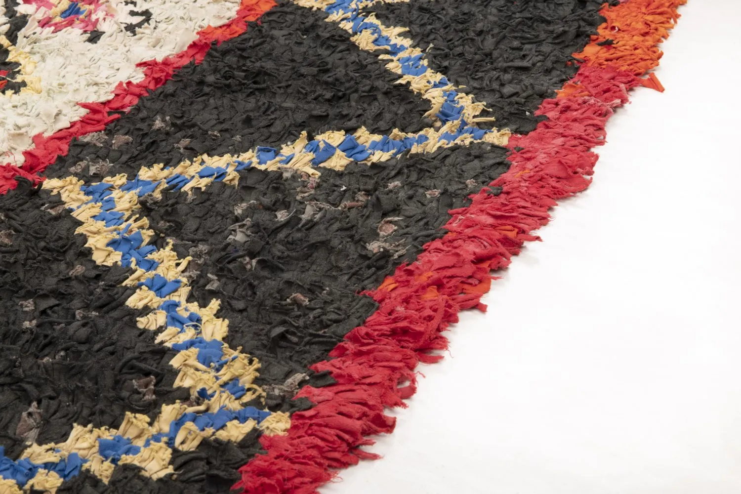 Marokkansk berber tæppe Boucherouite 335 x 125 cm