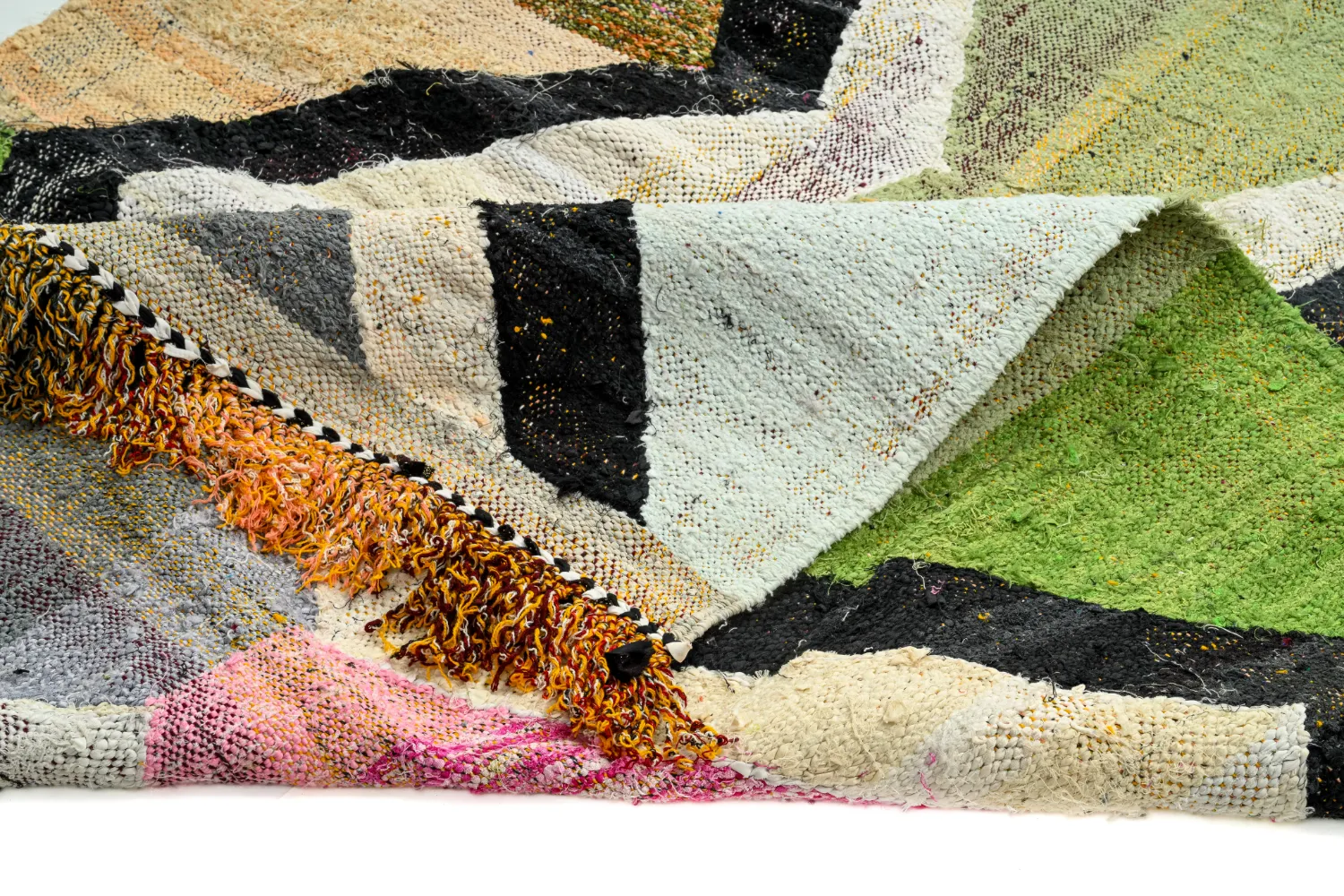 Marokkansk berber tæppe Boucherouite 145 x 255 cm