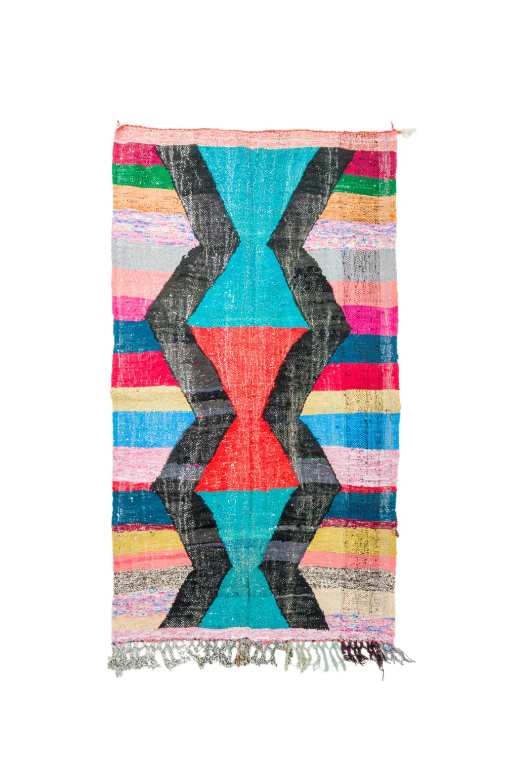 Marokkansk berber tæppe Boucherouite 135 x 230 cm